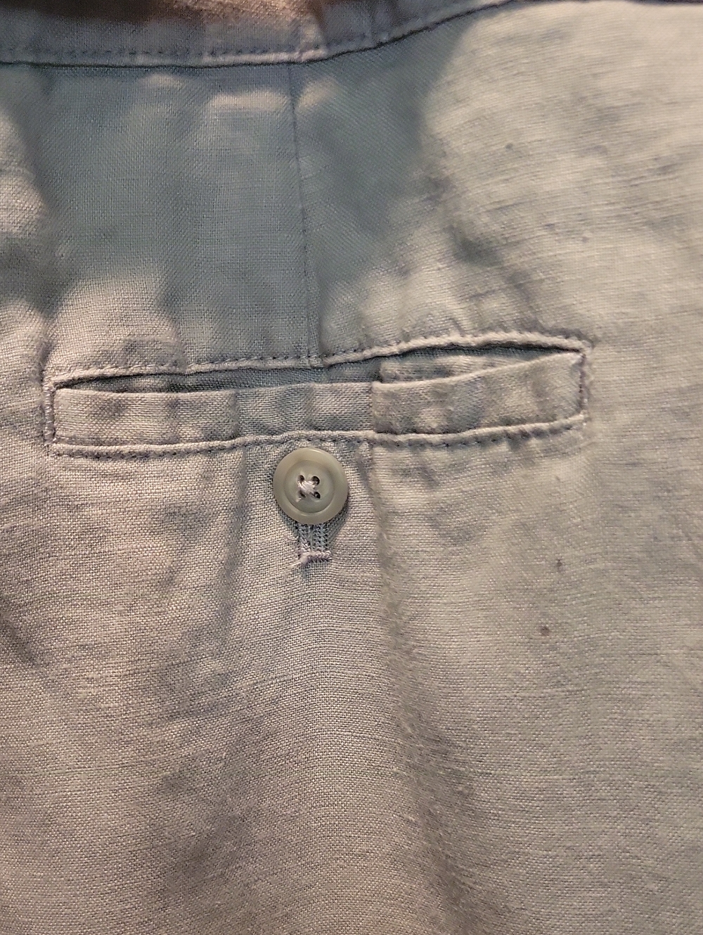 Willi Smith Linen Pants XL Gray Vintage - Picture 8 of 10